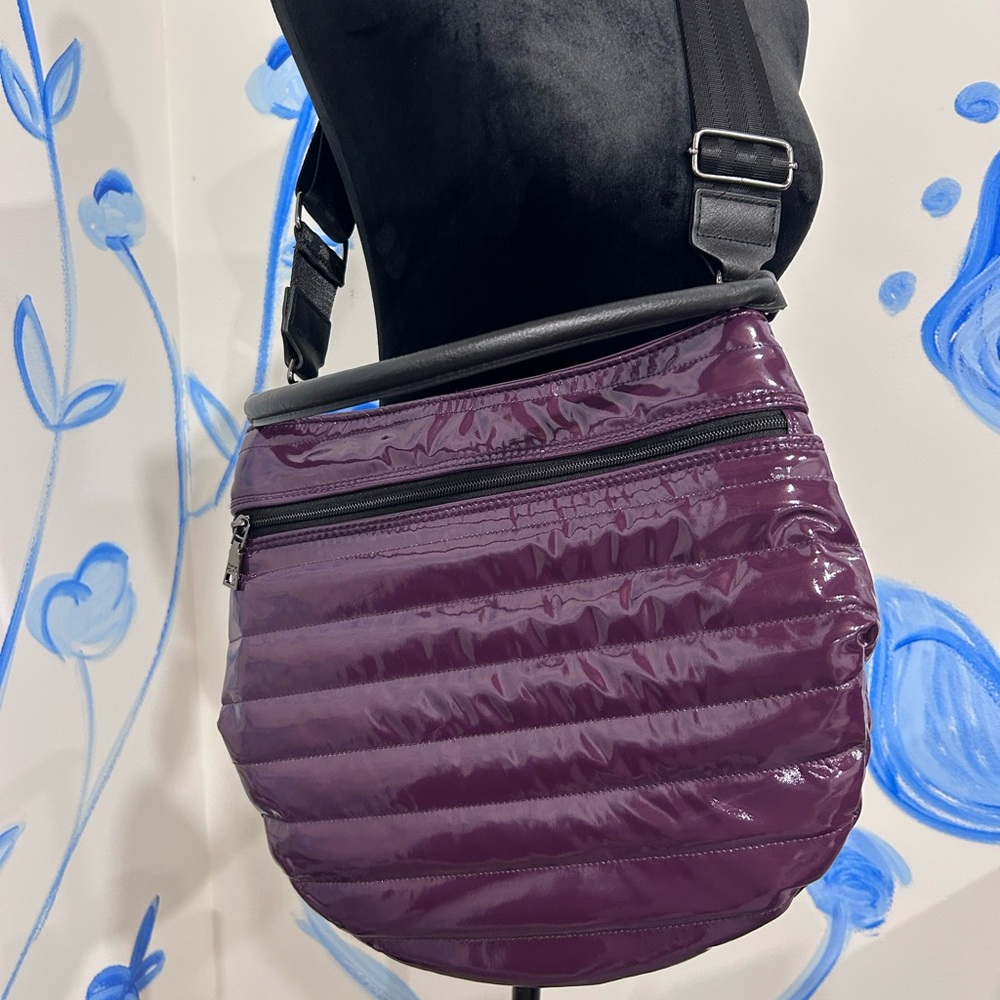 THINK ROYLN Purple Quilted Crossbody Bag - Picture 1 of 9